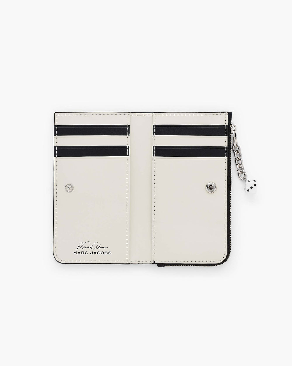 Derrick Adams X Marc Jacobs Everday Logo Slim Wallet - Black/White | Marc Jacobs US