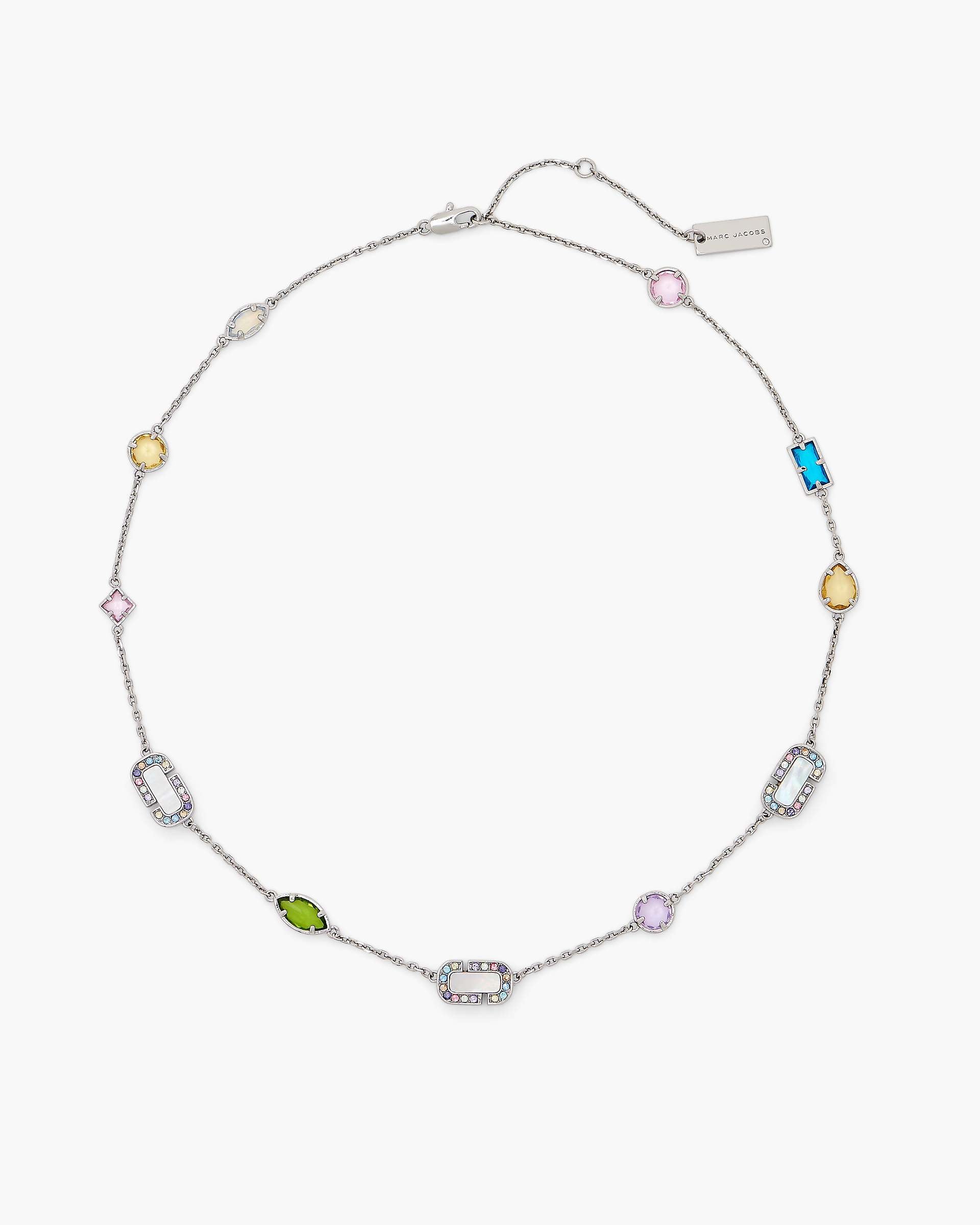 The J Marc Luxe Gem Station Necklace - Silver/Multi | Marc Jacobs sale
