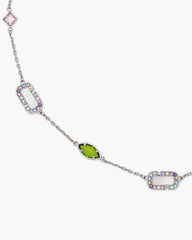 The J Marc Luxe Gem Station Necklace - Silver/Multi | Marc Jacobs sale