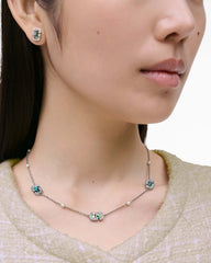 The J Marc Luxe Station Necklace - Silver/Crystal | Marc Jacobs discount