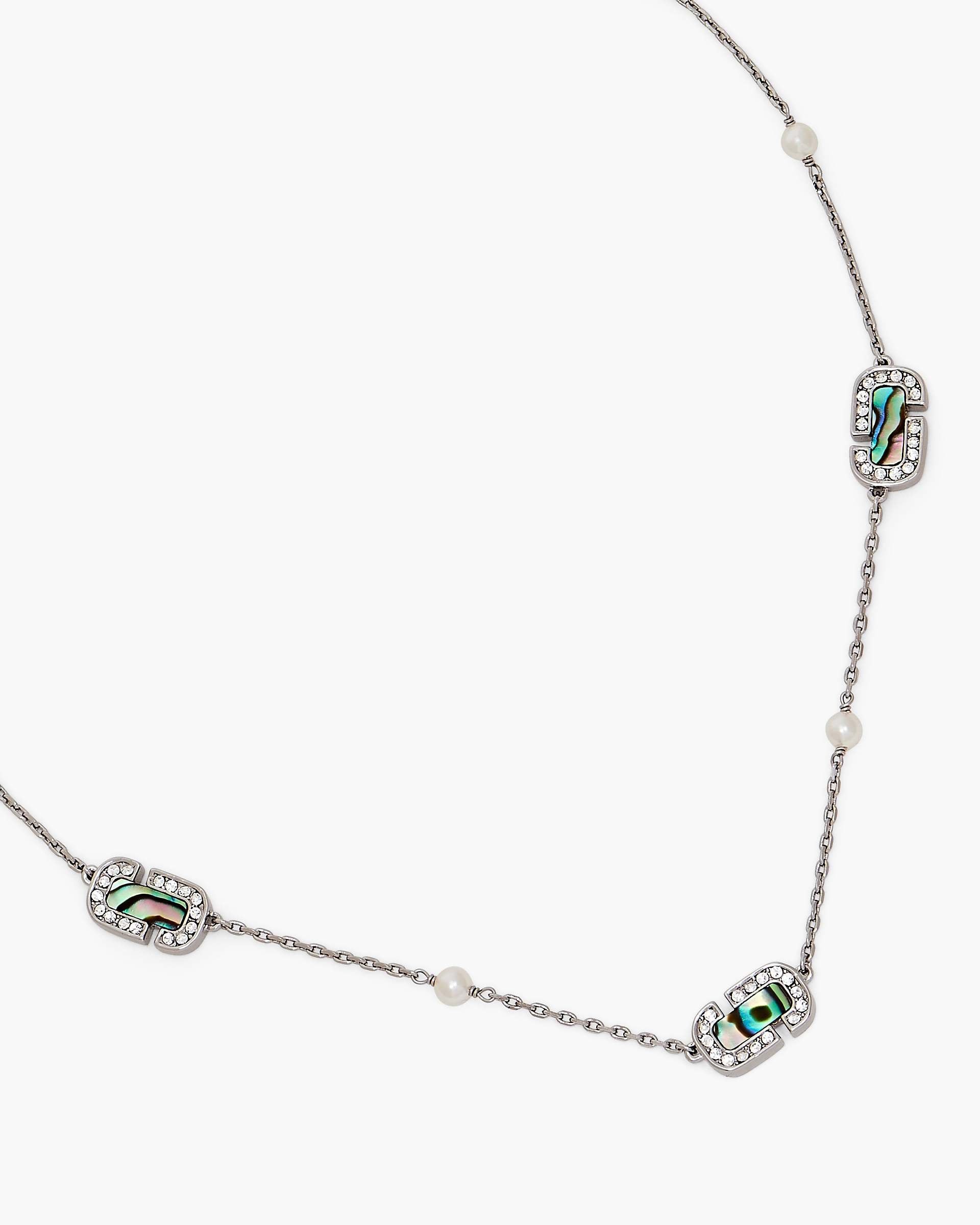 The J Marc Luxe Station Necklace - Silver/Crystal | Marc Jacobs discount