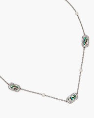 The J Marc Luxe Station Necklace - Silver/Crystal | Marc Jacobs discount