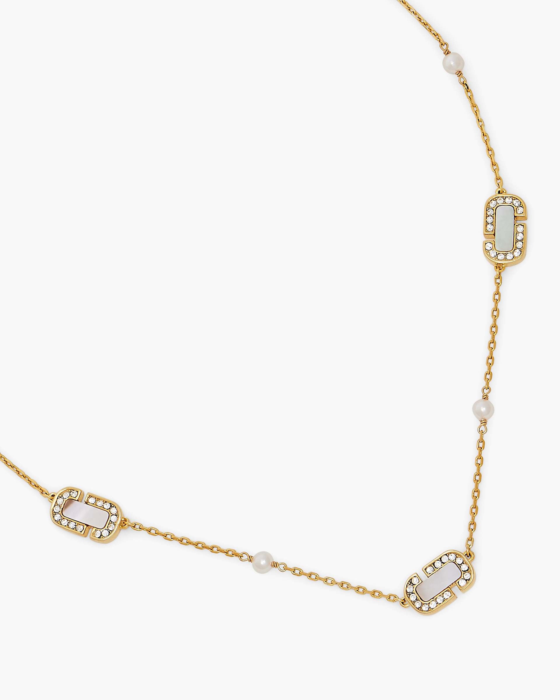 The J Marc Luxe Station Necklace - Gold/Crystal | Marc Jacobs online