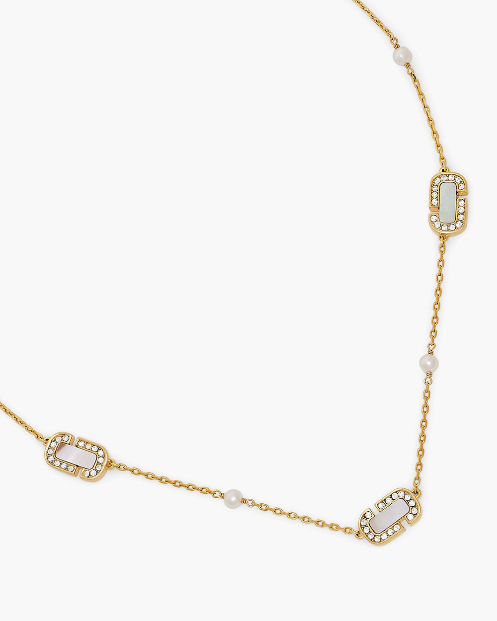 The J Marc Luxe Station Necklace - Gold/Crystal | Marc Jacobs online