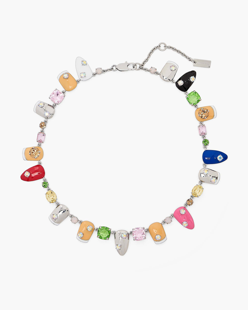 The Marc Nails Necklace - Silver/Multi | Marc Jacobs sale