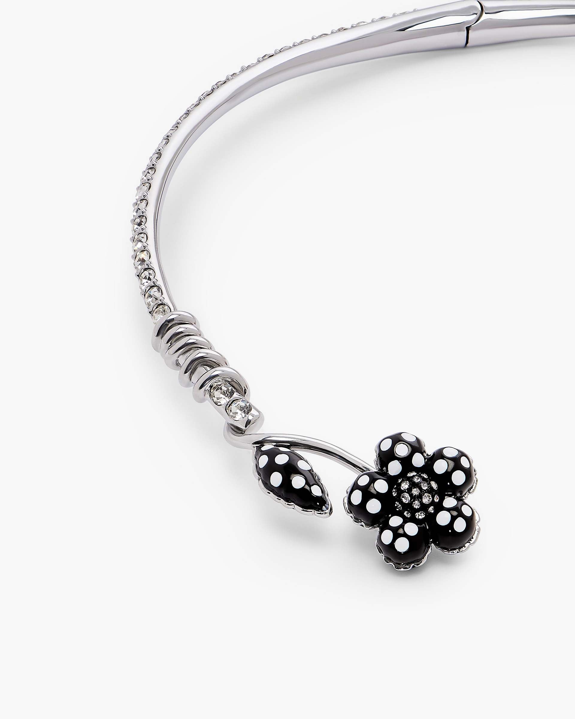 The Dots Daisy Collar Necklace - Silver/Peach | Marc Jacobs on sale