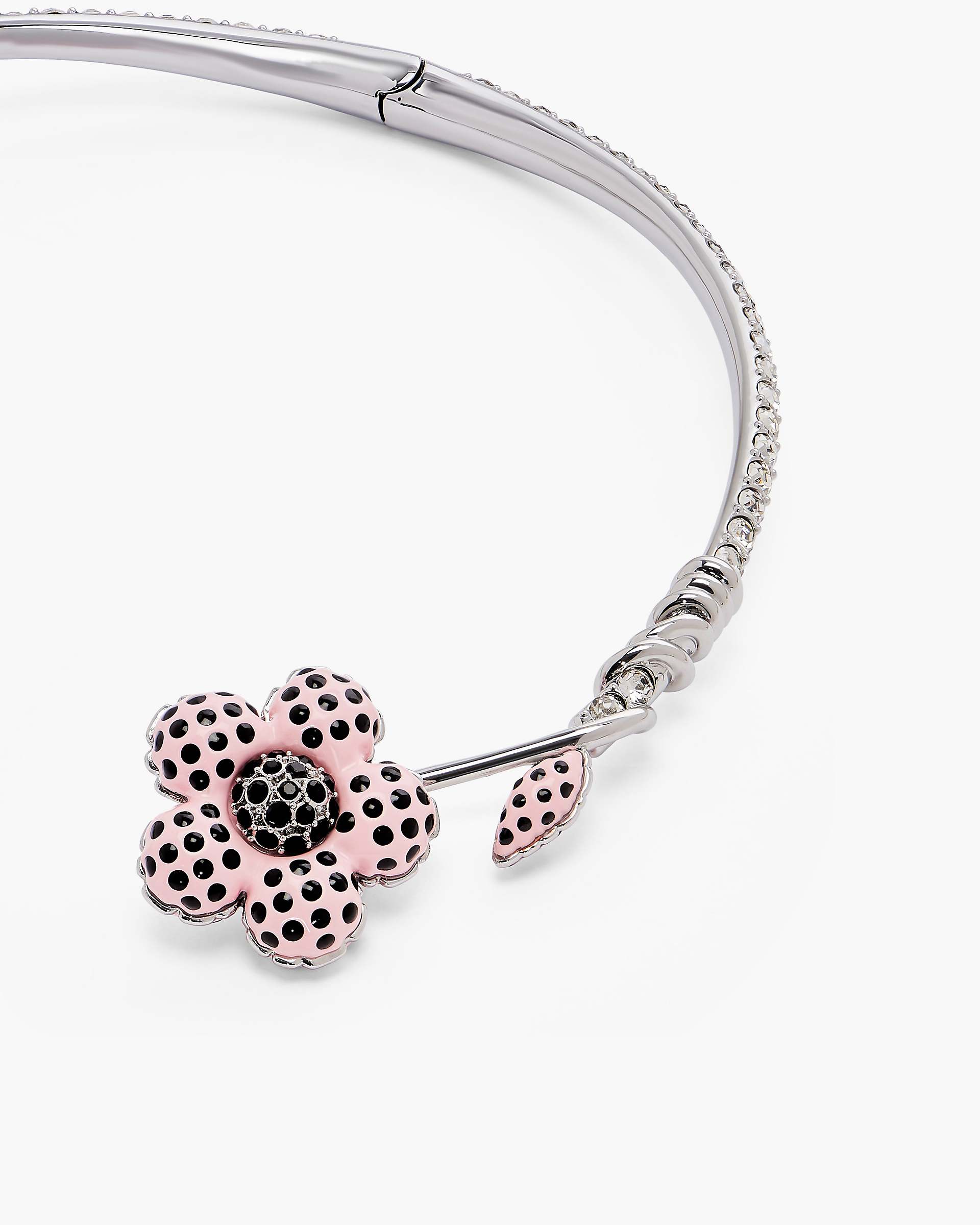 The Dots Daisy Collar Necklace - Silver/Peach | Marc Jacobs on sale