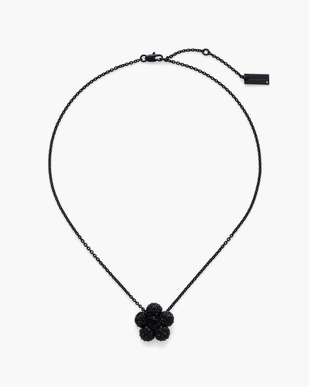 The Daisy Pave Necklace - Black/Black Crystal | Marc Jacobs online