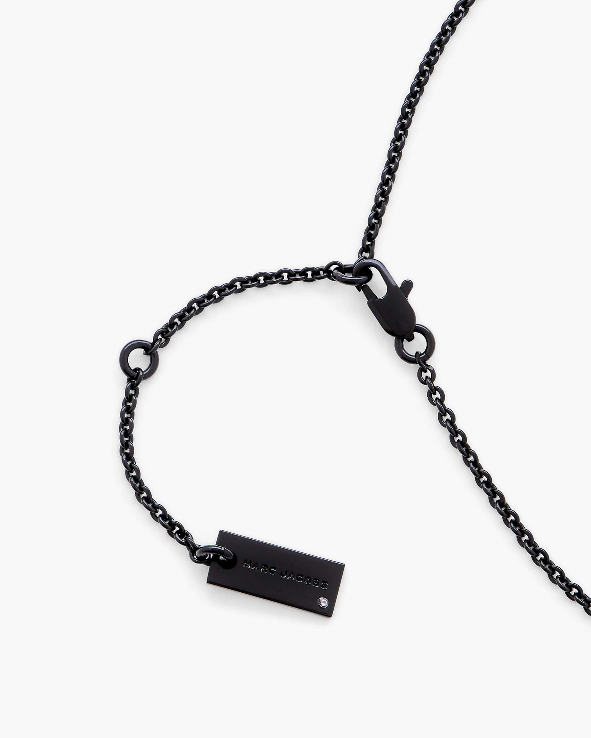 The Daisy Pave Necklace - Black/Black Crystal | Marc Jacobs online