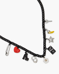 The Collector Charm Necklace - Black Multi | Marc Jacobs online