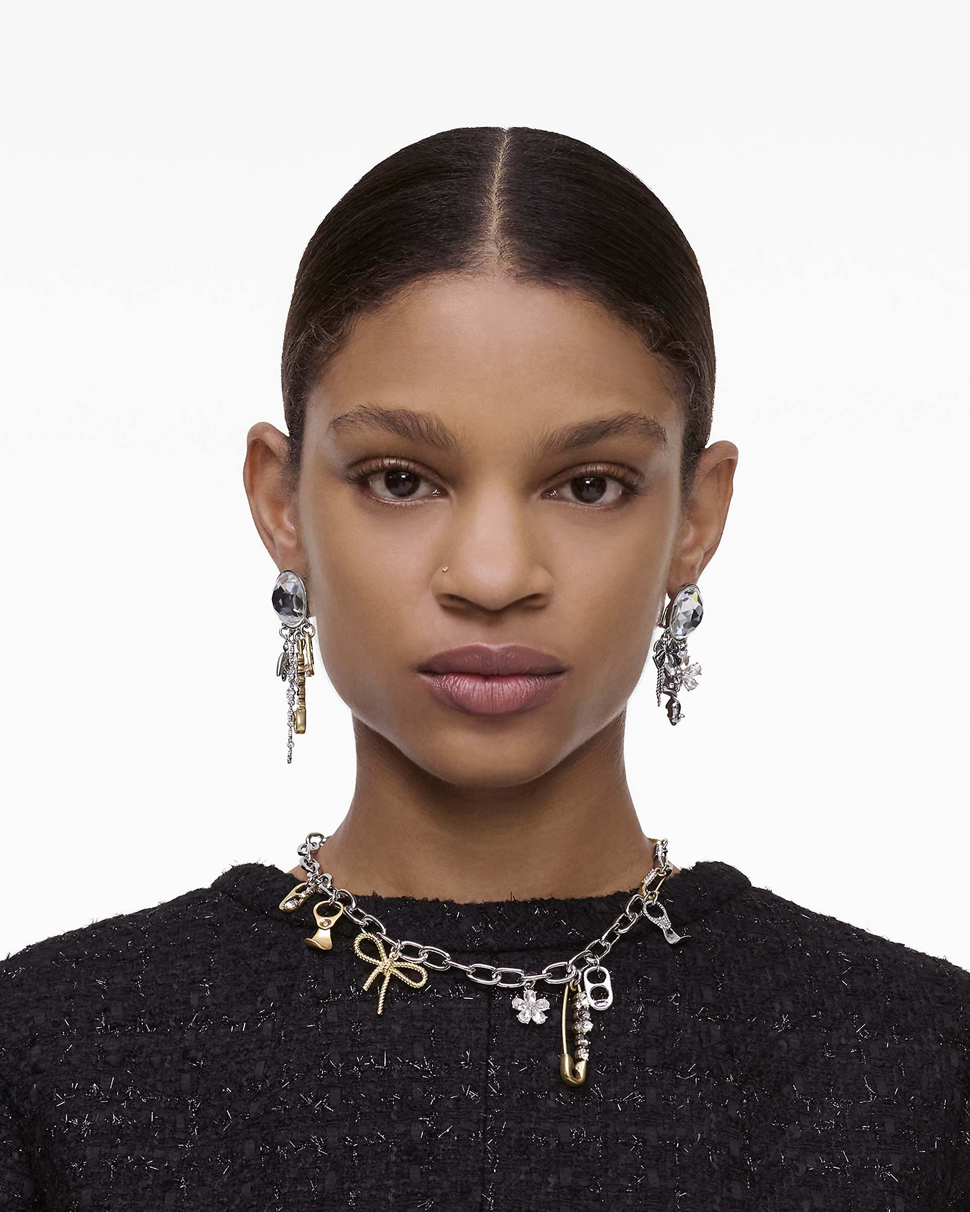 The Grunge Glam Charm Necklace - Gold/Silver | Marc Jacobs sale