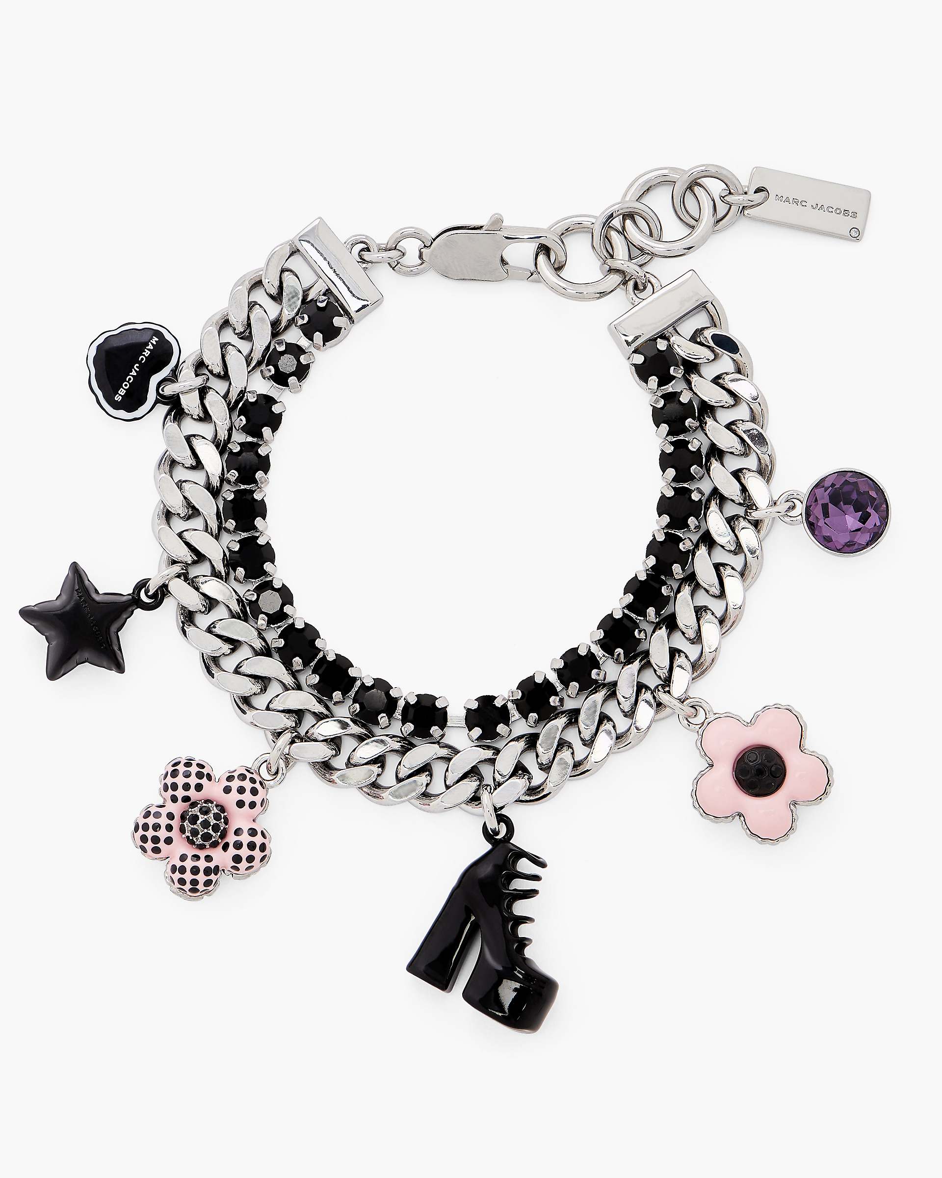 The Mini Icon Dot Charm Bracelet - Silver/Multi | Marc Jacobs for sale