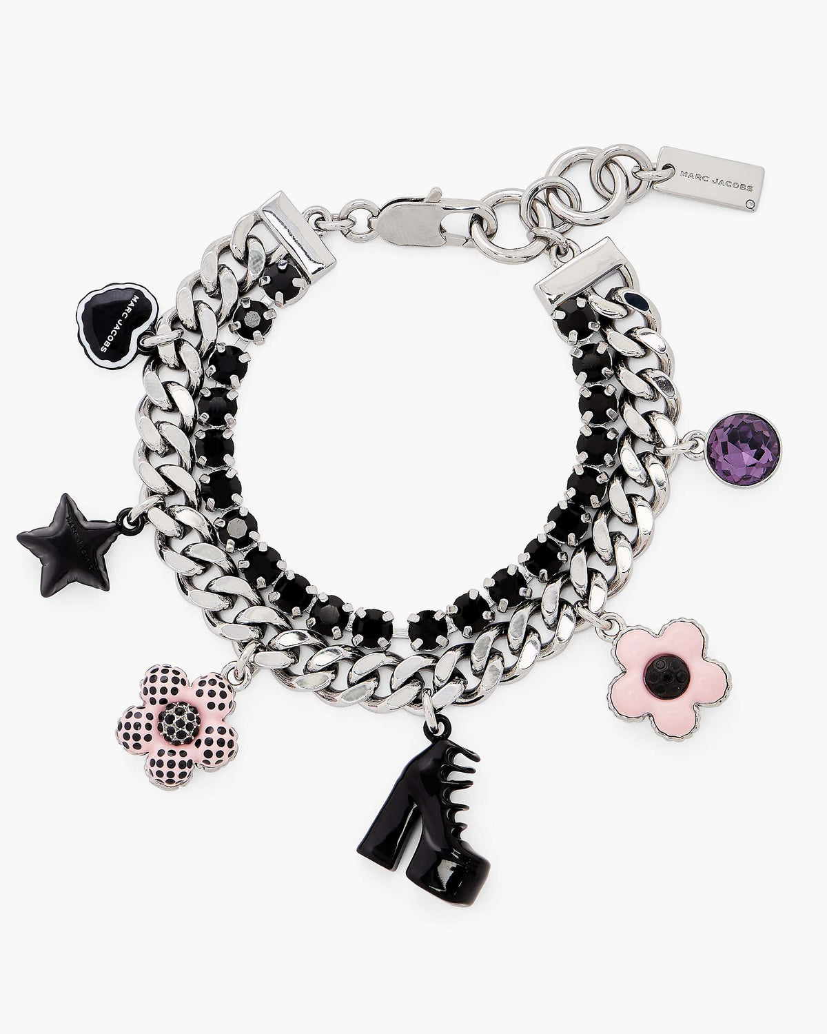 The Mini Icon Dot Charm Bracelet - Silver/Multi | Marc Jacobs for sale