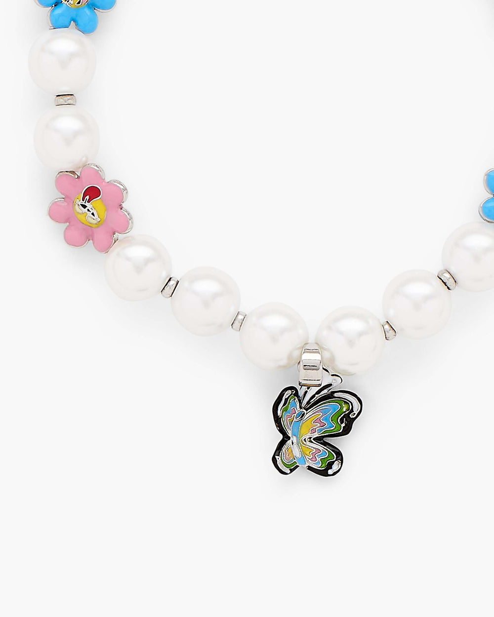 Hattie Stewart X Marc Jacobs Garden Pearl Station Bracelet - Silver/Multi | Marc Jacobs online