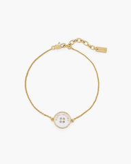 The Button Chain Bracelet - Gold/Cream | Marc Jacobs for sale
