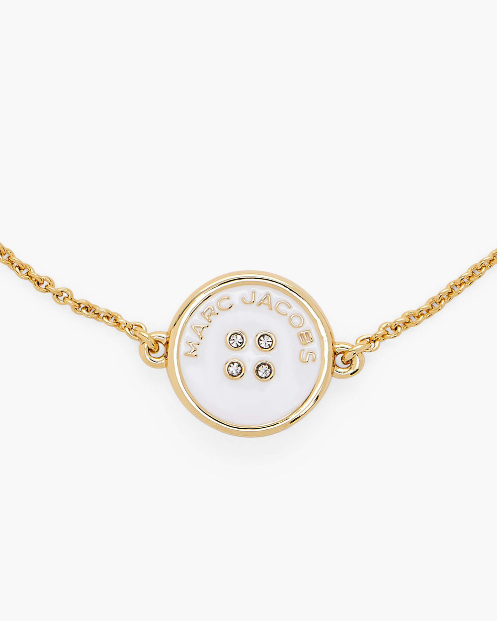 The Button Chain Bracelet - Gold/Cream | Marc Jacobs for sale