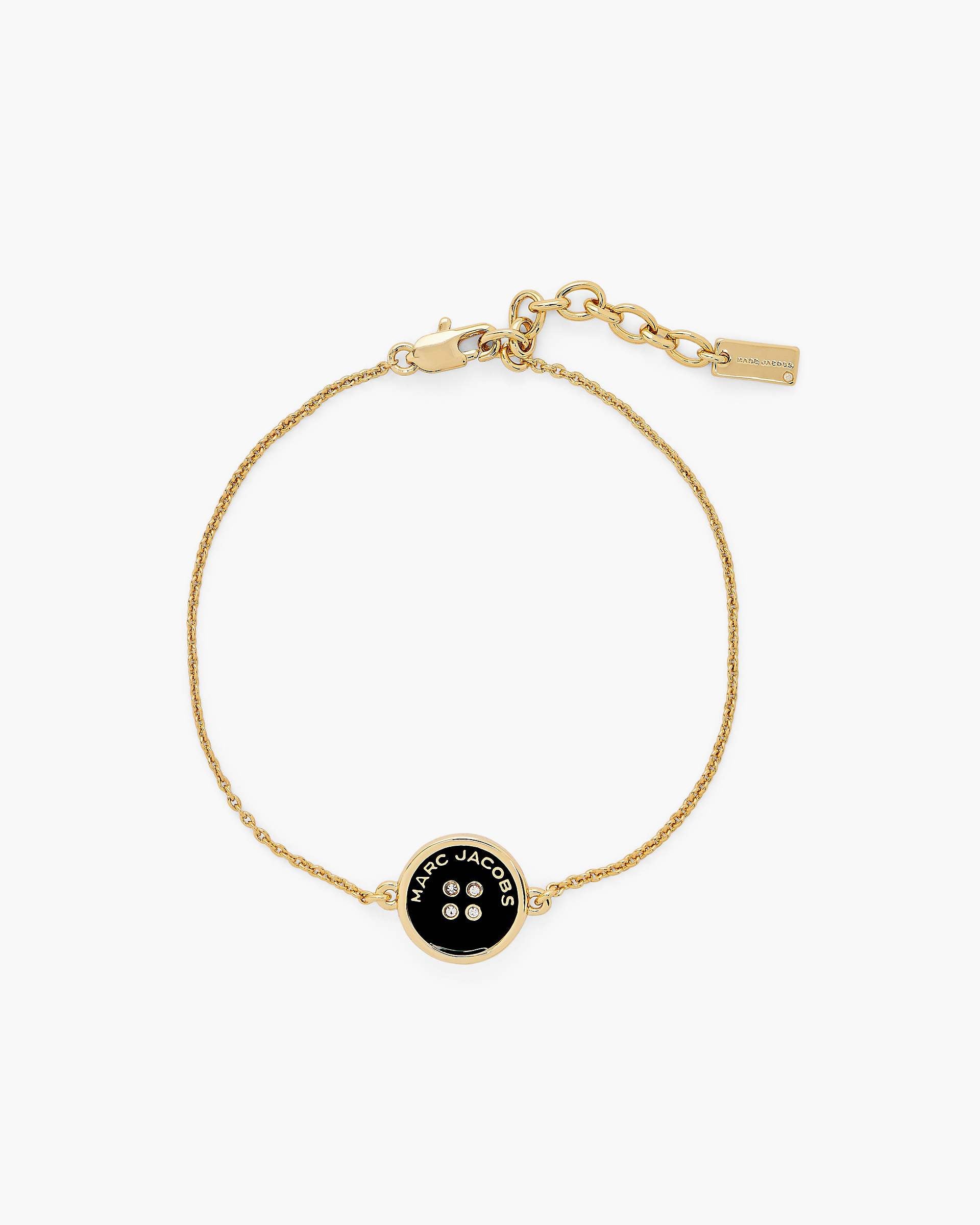 The Button Chain Bracelet - Gold/Black | Marc Jacobs on sale