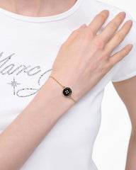 The Button Chain Bracelet - Gold/Black | Marc Jacobs on sale
