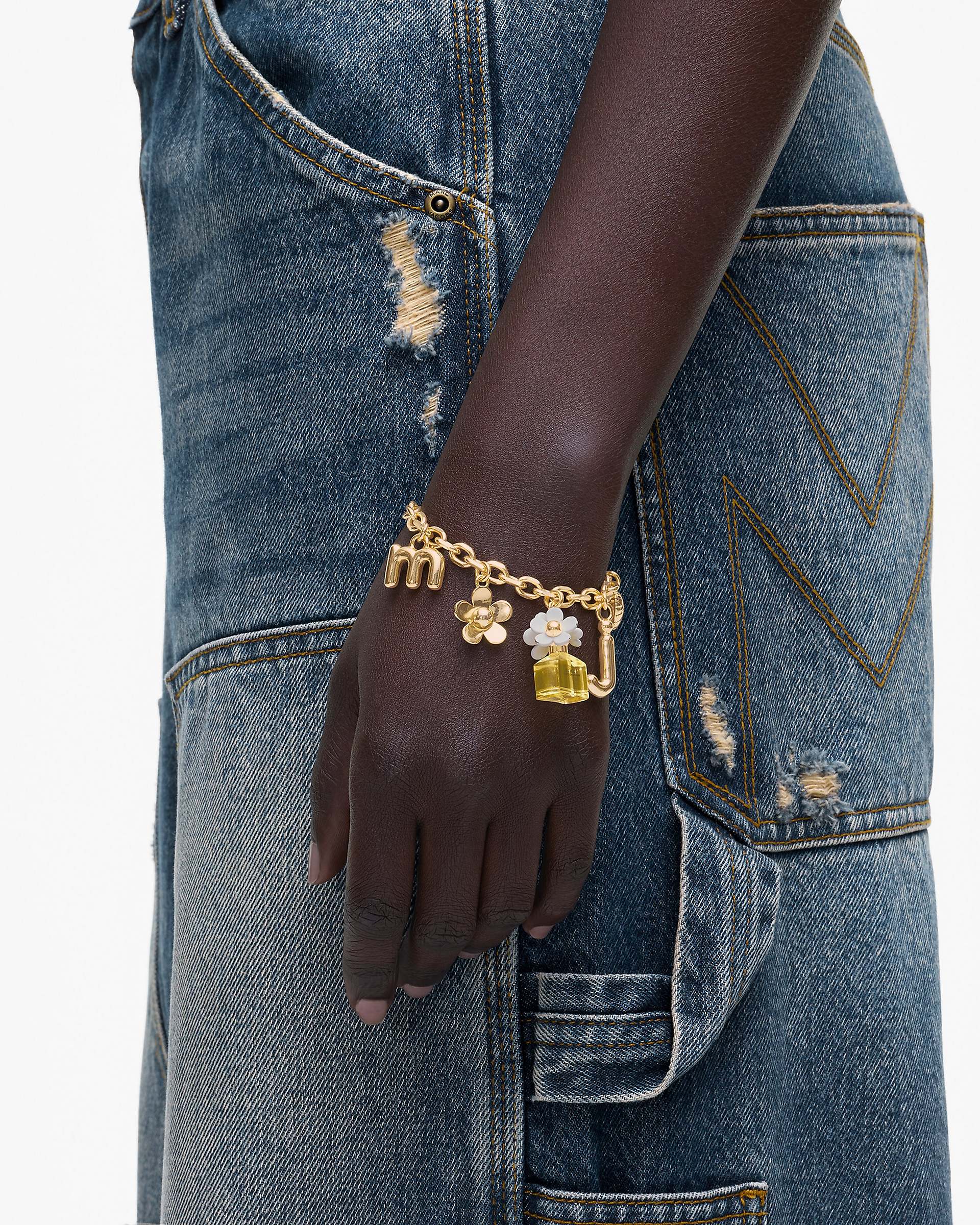 Daisy Charm Bracelet - Gold/Yellow Multi | Marc Jacobs sale