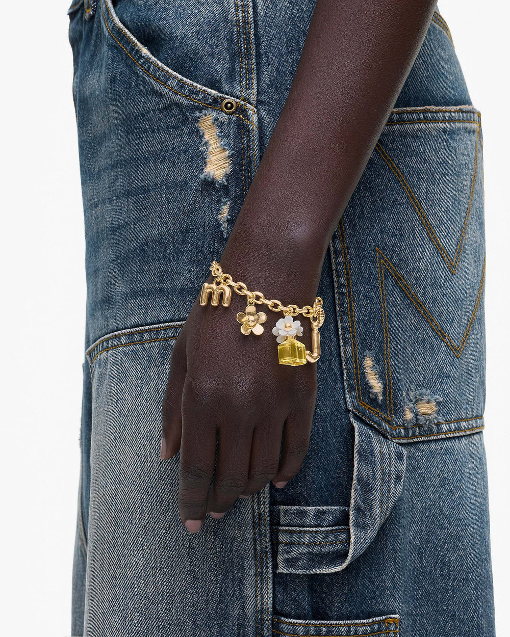Daisy Charm Bracelet - Gold/Yellow Multi | Marc Jacobs sale