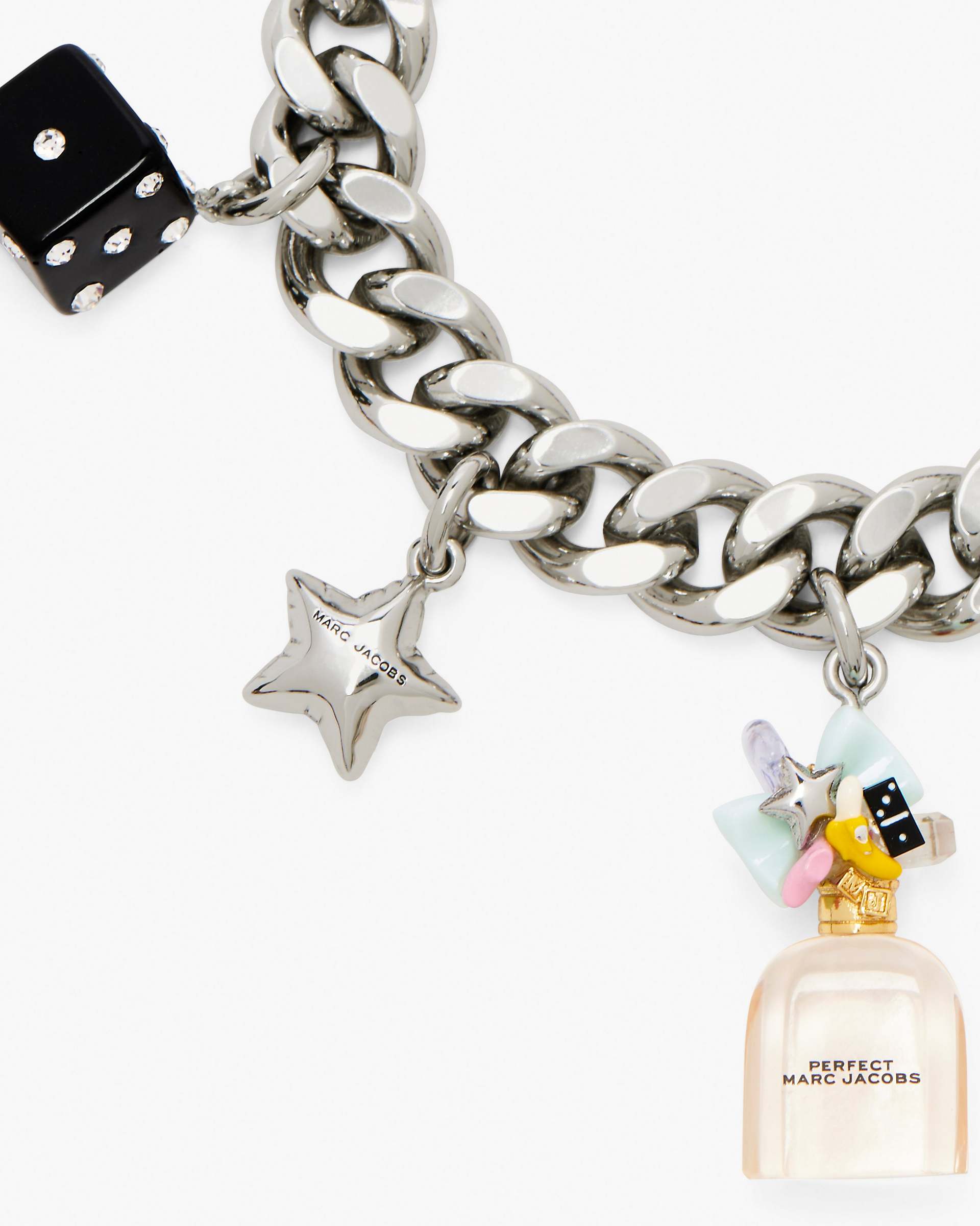 Perfect Charm Bracelet - Silver/Pink Multi | Marc Jacobs for sale