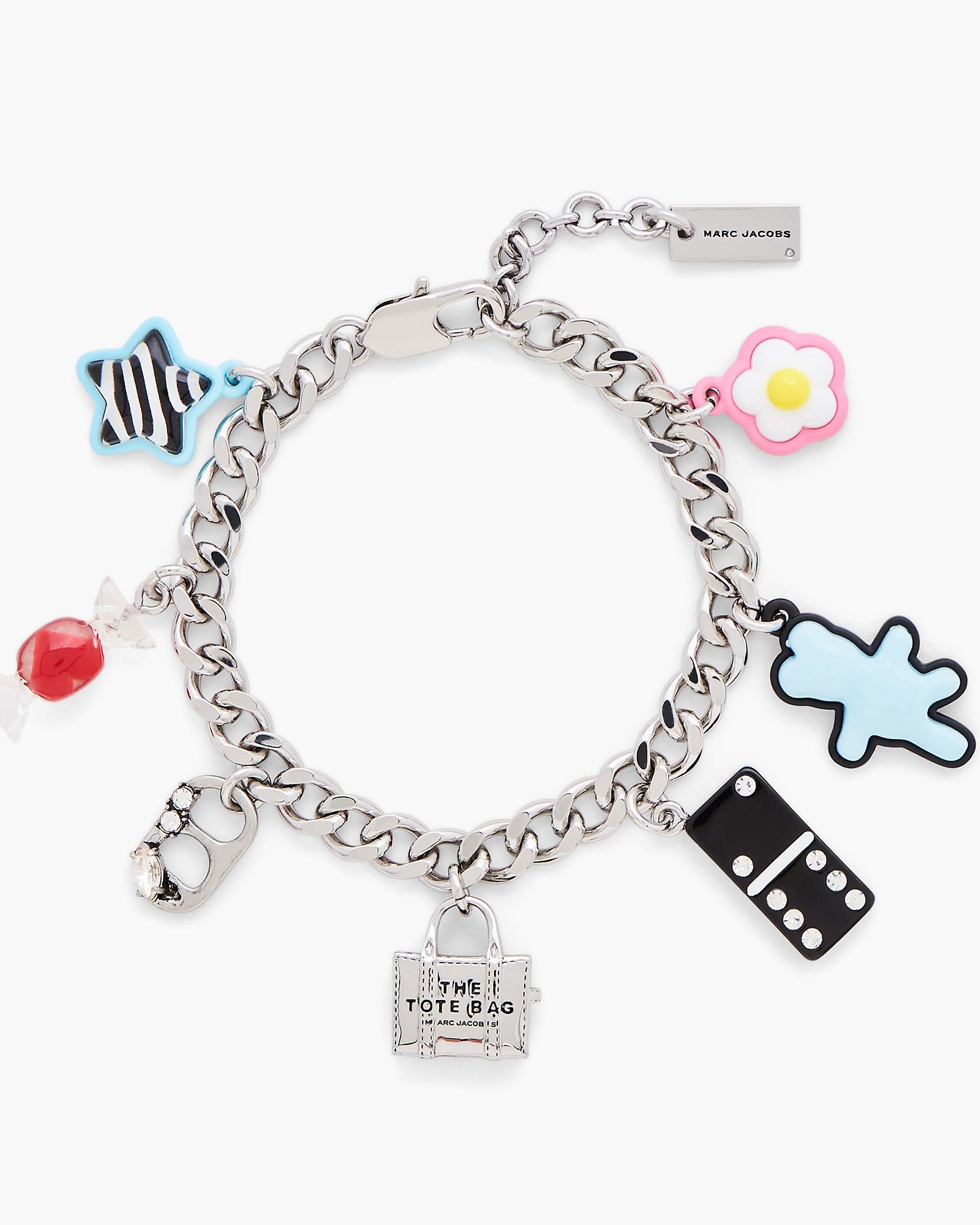 The Sticker Charm Bracelet - Silver Multi | Marc Jacobs US