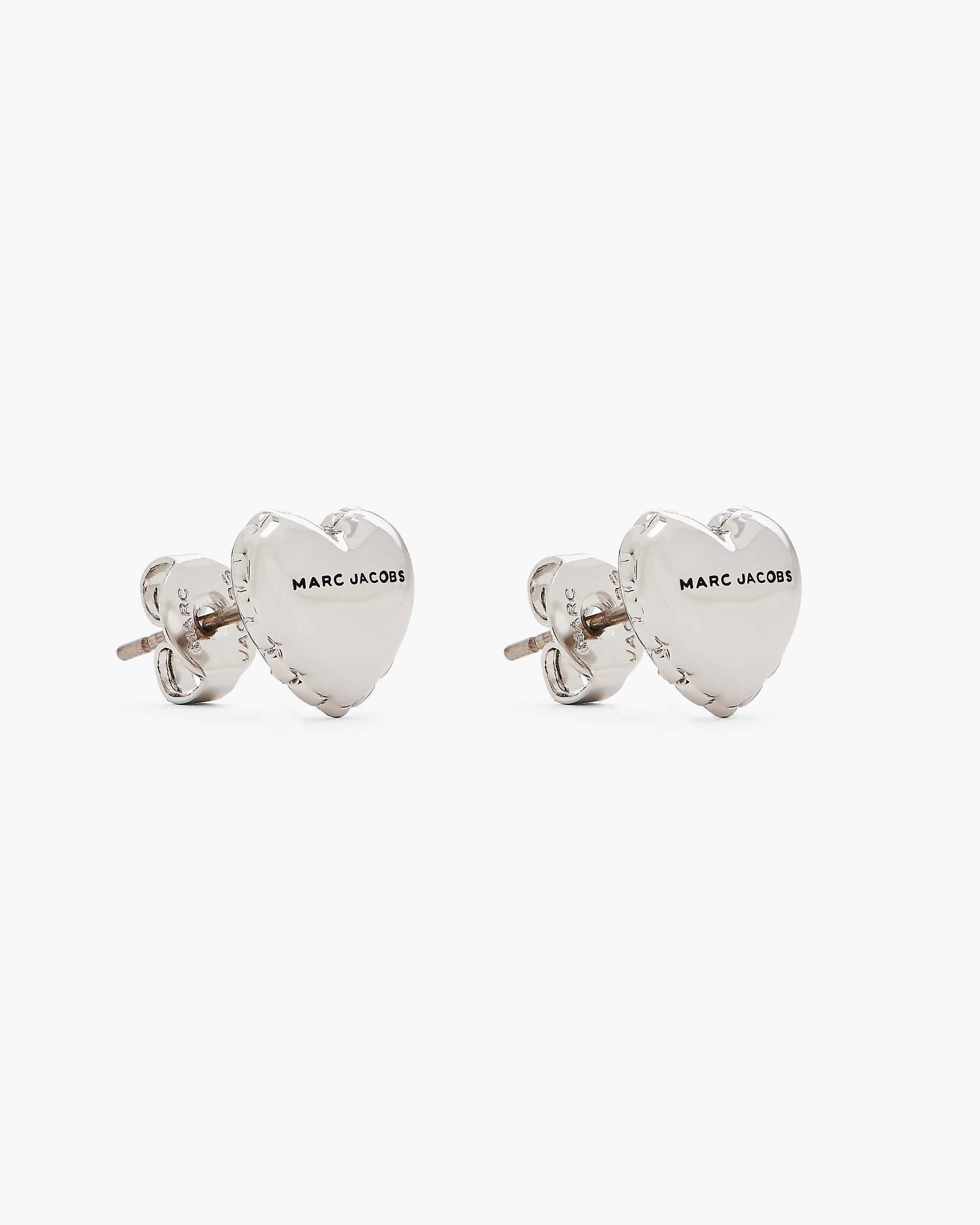 The Heart Balloon Stud Earrings - Light Antique Silver | Marc Jacobs discount