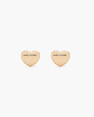The Heart Balloon Stud Earrings - Light Antique Gold | Marc Jacobs online