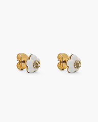 The Daisy Stud Earrings - Gold/White | Marc Jacobs on sale