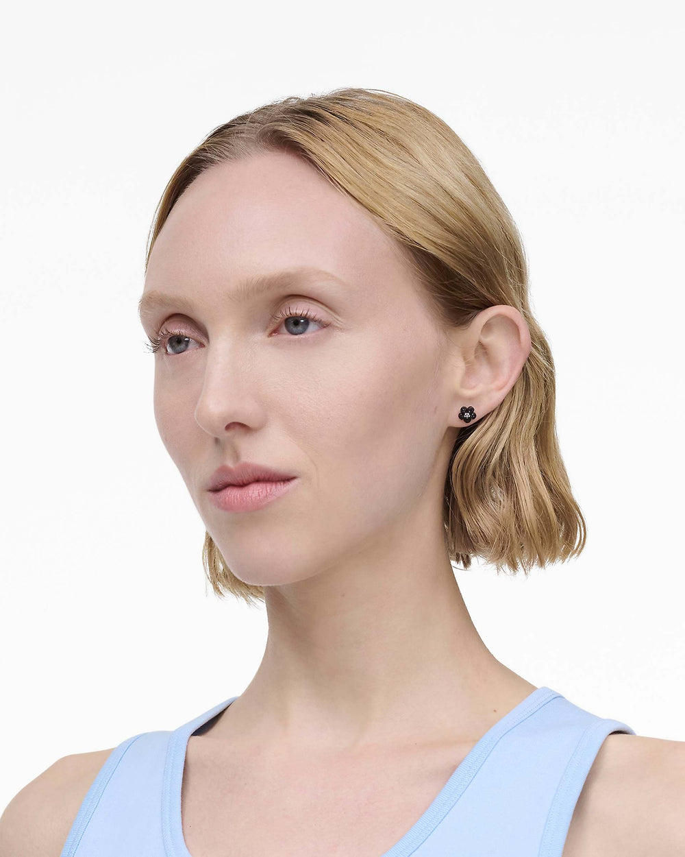 The Daisy Pave Earrings - Black/Crystal | Marc Jacobs US