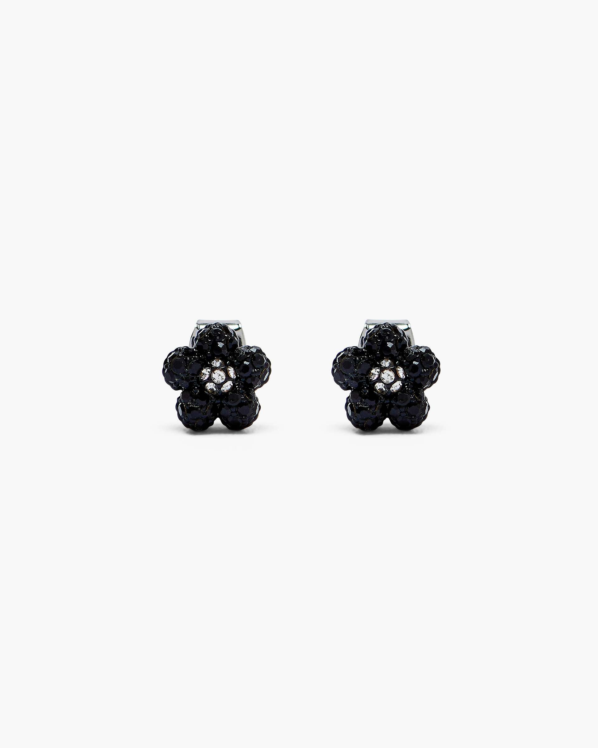 The Daisy Pave Earrings - Black/Crystal | Marc Jacobs US