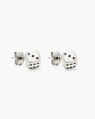 Derrick Adams X Marc Jacobs Dice Stud Earrings - Silver/Multi | Marc Jacobs online