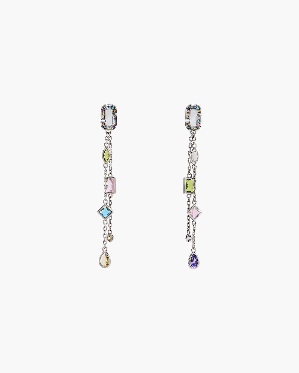 The J Marc Luxe Gem Linear Earrings - Silver/Multi | Marc Jacobs for sale