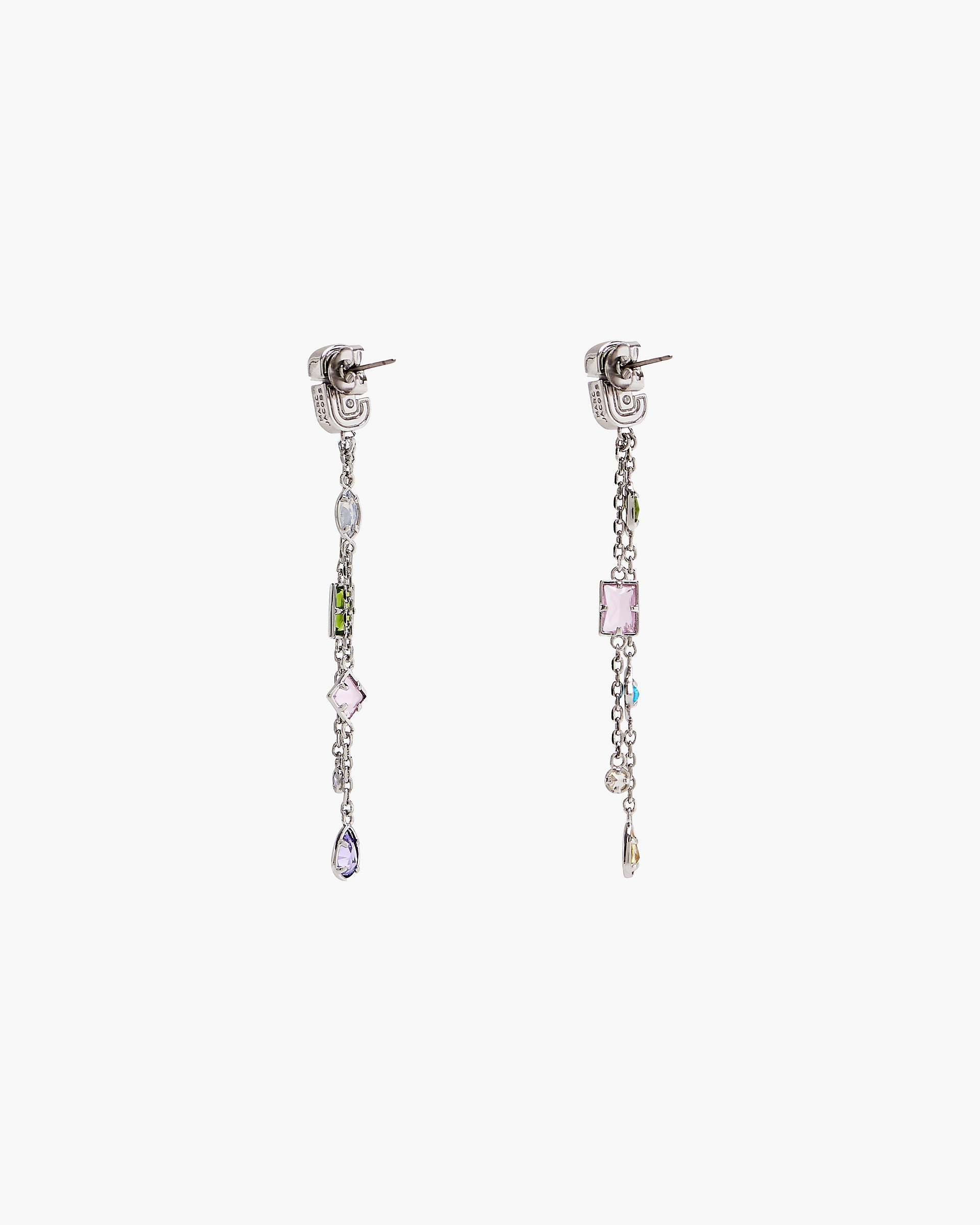 The J Marc Luxe Gem Linear Earrings - Silver/Multi | Marc Jacobs for sale