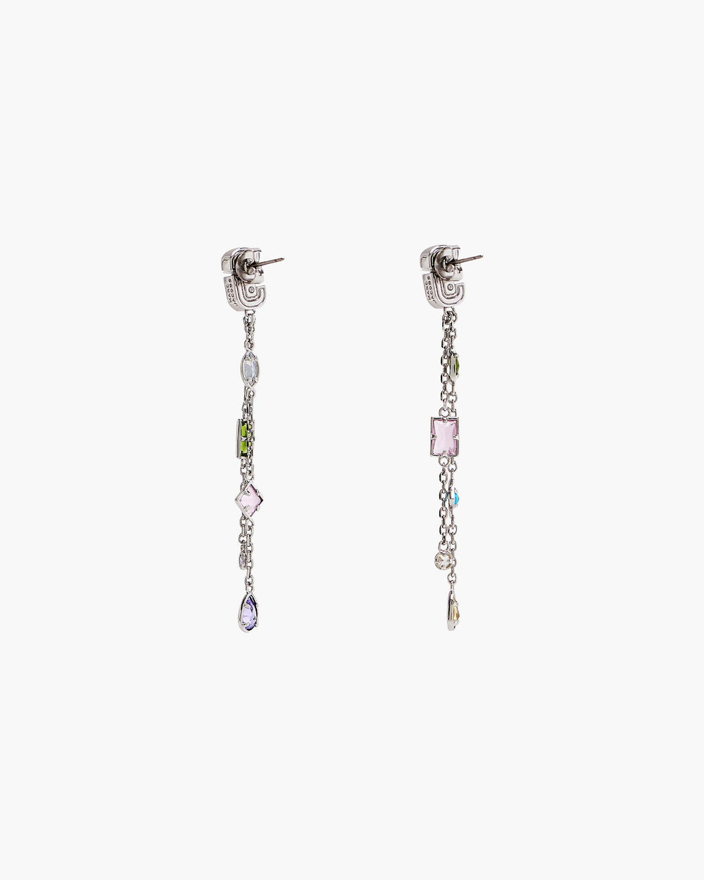 The J Marc Luxe Gem Linear Earrings - Silver/Multi | Marc Jacobs for sale