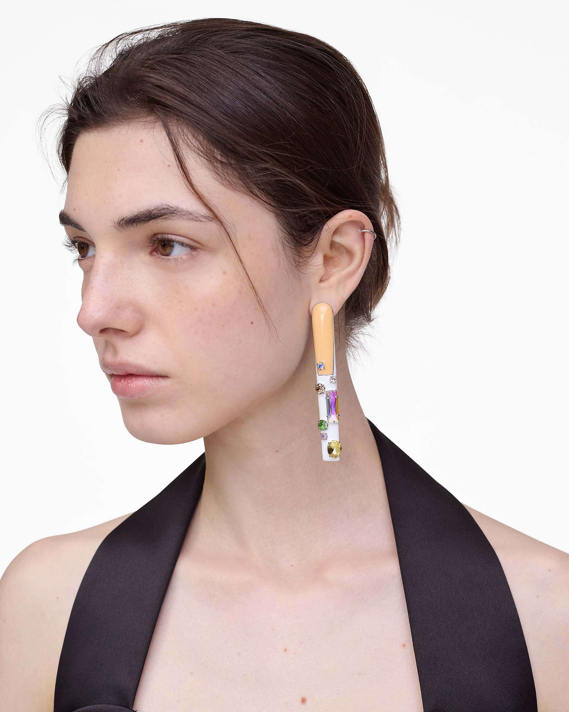 The Marc Nails Statement Earrings - Silver/Multi | Marc Jacobs US