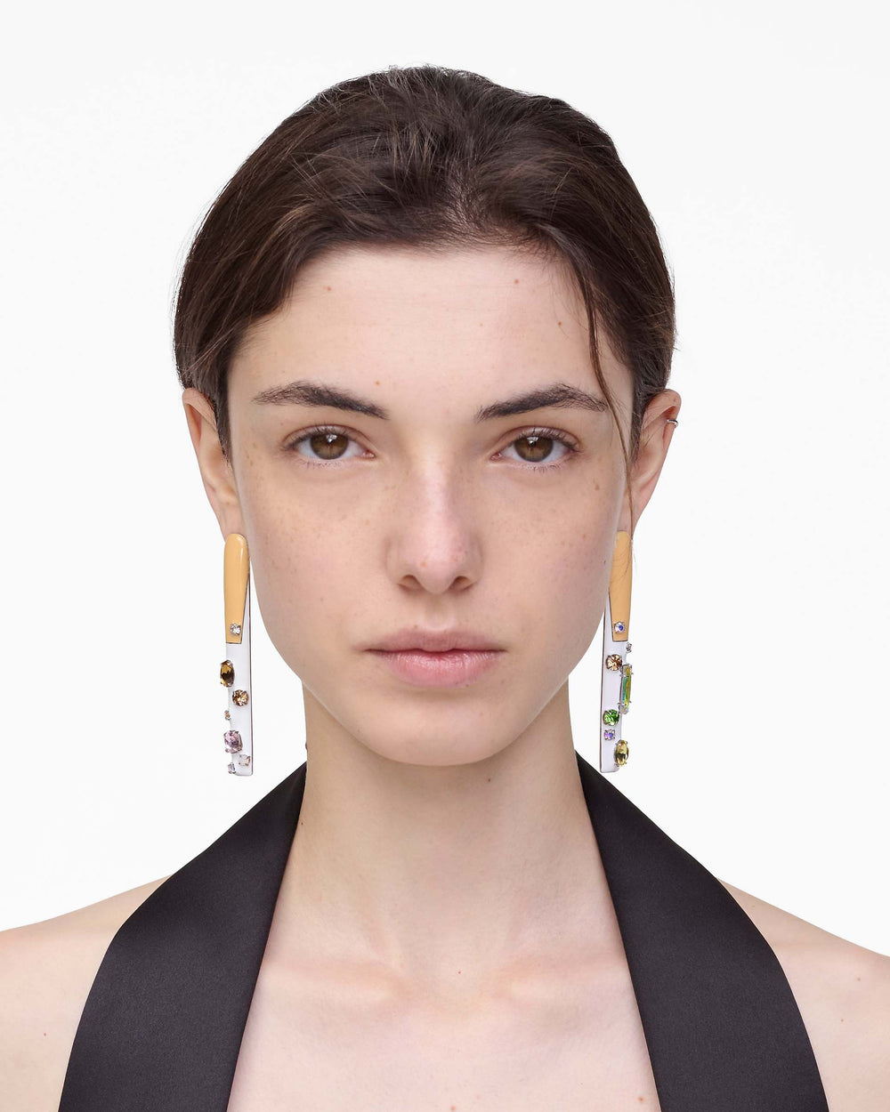 The Marc Nails Statement Earrings - Silver/Multi | Marc Jacobs US