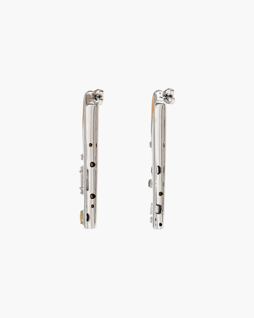 The Marc Nails Statement Earrings - Silver/Multi | Marc Jacobs US