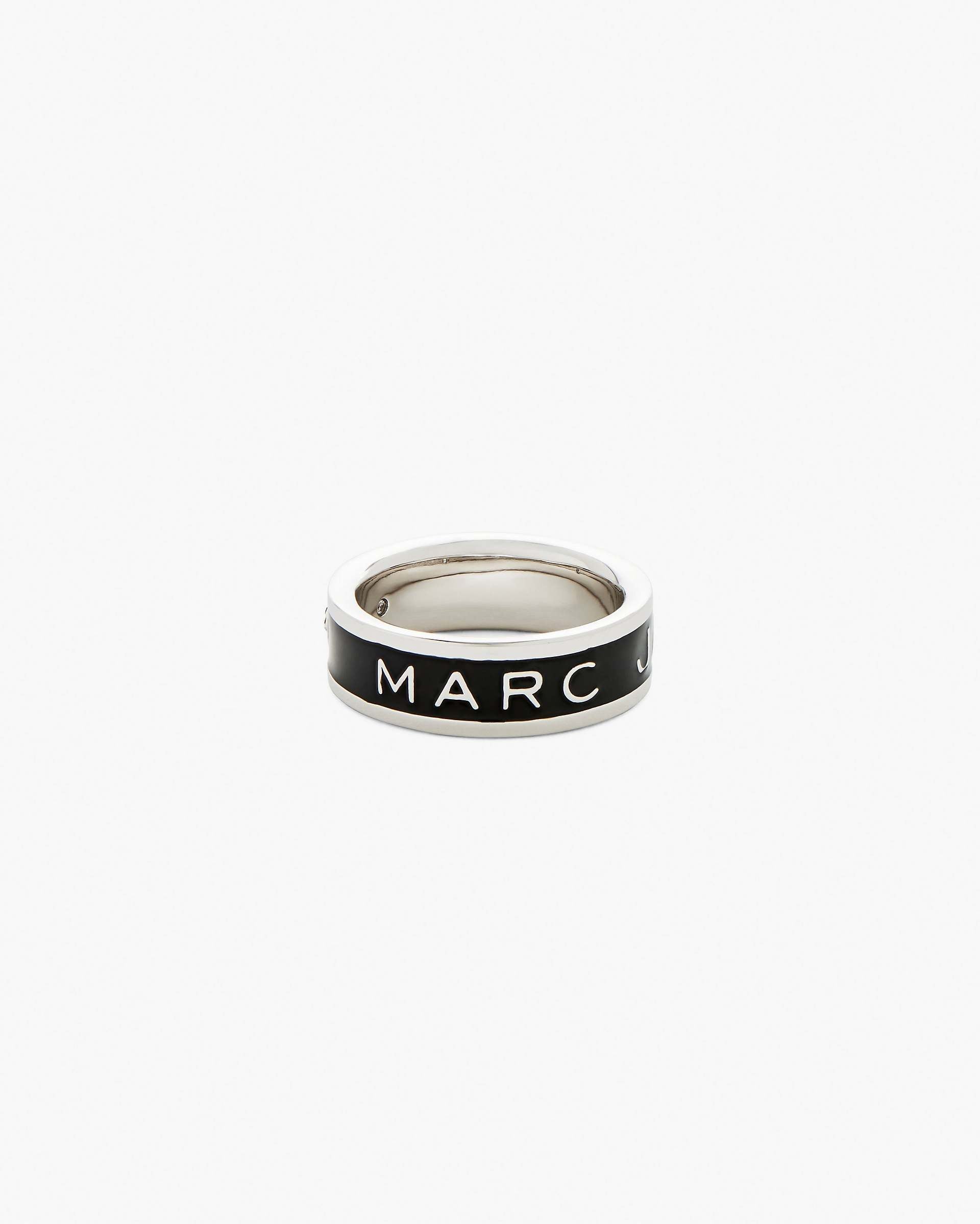 The Marc Jacobs Enamel Ring - Silver/Black | Marc Jacobs sale
