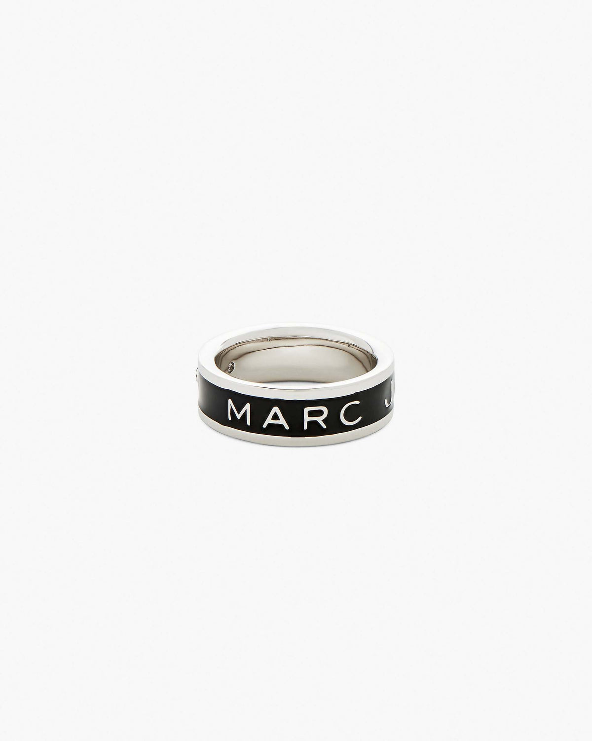 The Marc Jacobs Enamel Ring - Silver/Black | Marc Jacobs sale