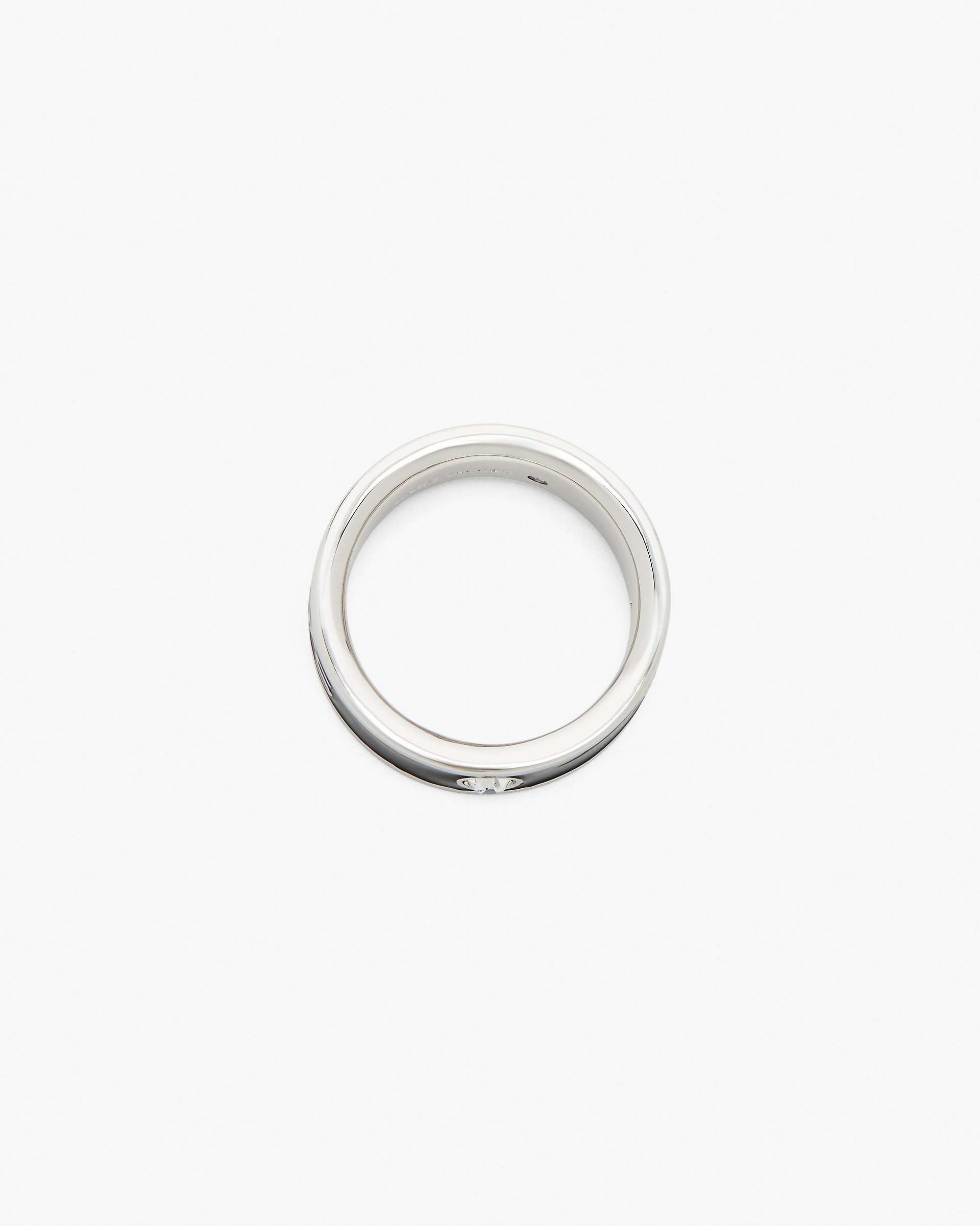 The Marc Jacobs Enamel Ring - Silver/Black | Marc Jacobs sale
