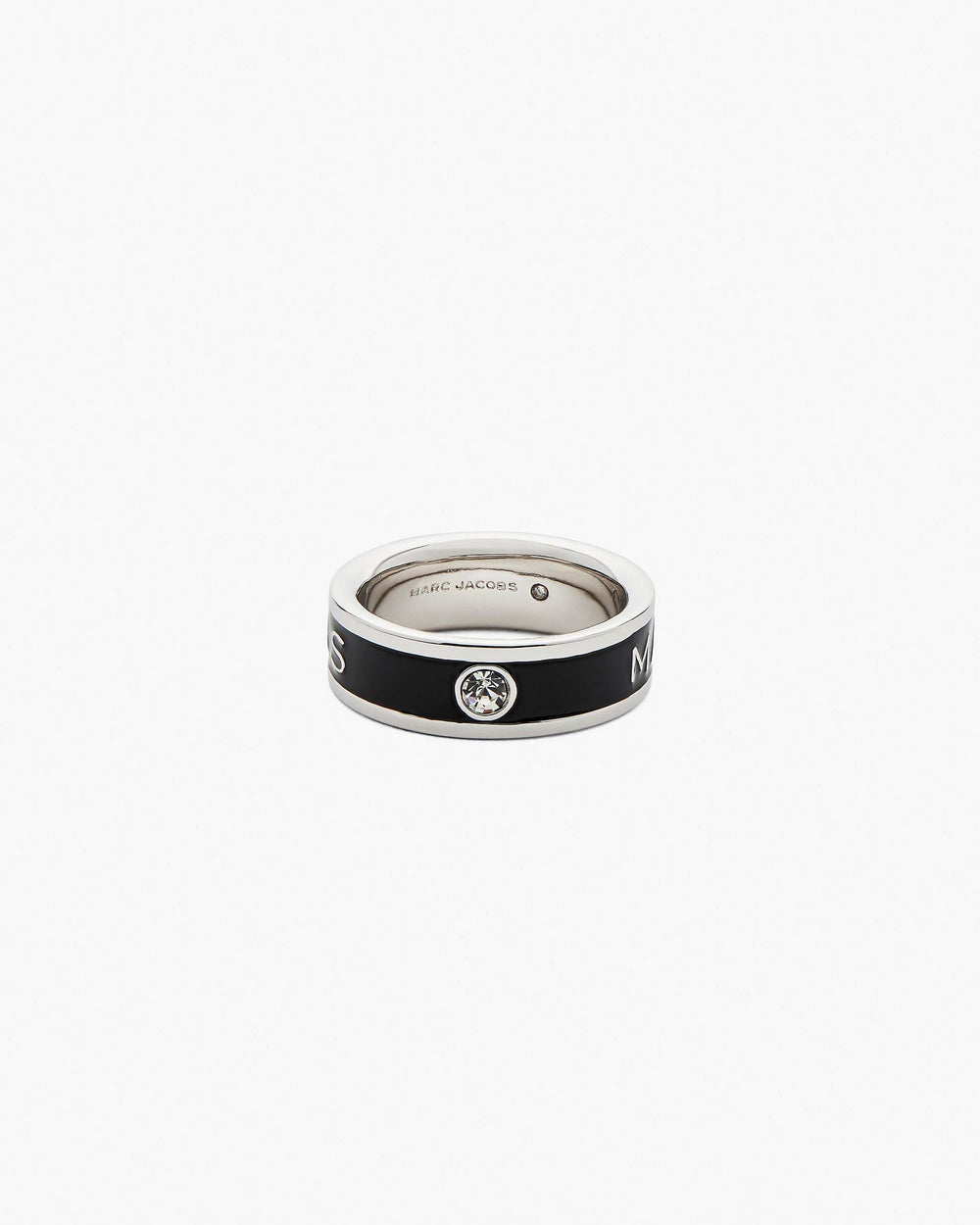 The Marc Jacobs Enamel Ring - Silver/Black | Marc Jacobs sale