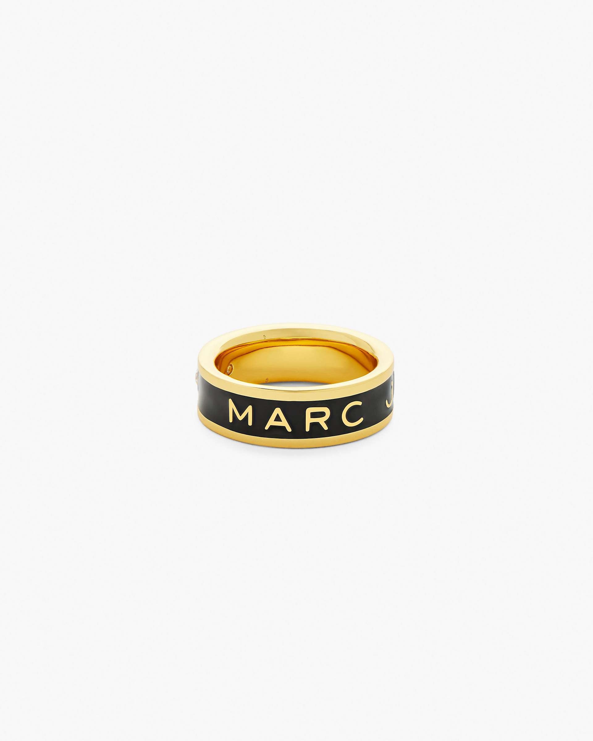 The Marc Jacobs Enamel Ring - Gold/Black | Marc Jacobs for sale
