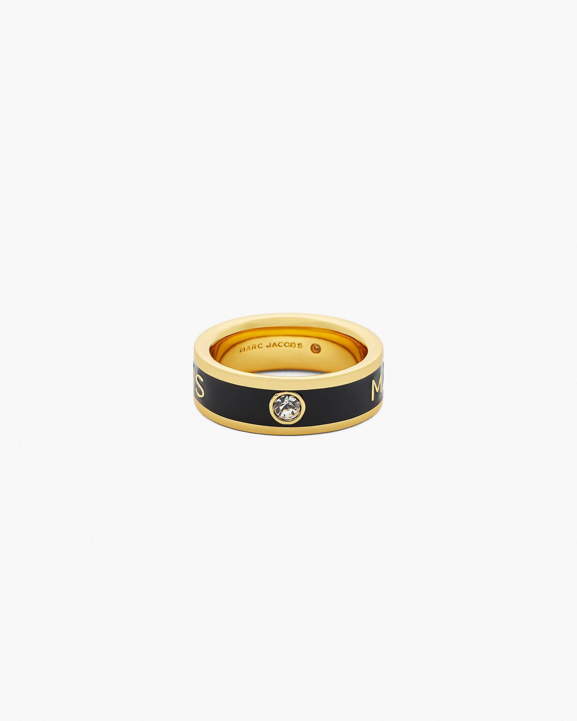 The Marc Jacobs Enamel Ring - Gold/Black | Marc Jacobs for sale