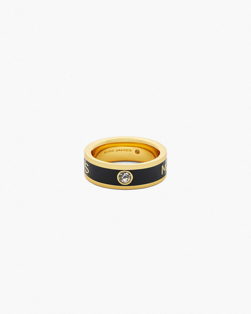 The Marc Jacobs Enamel Ring - Gold/Black | Marc Jacobs for sale
