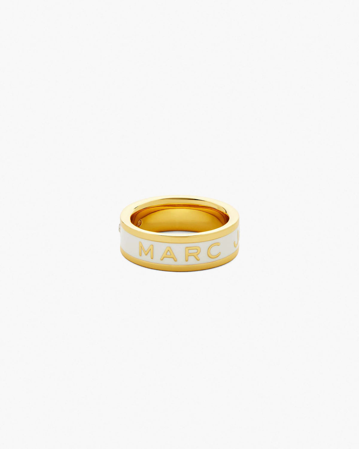 The Marc Jacobs Enamel Ring - Gold/Cream | Marc Jacobs on sale