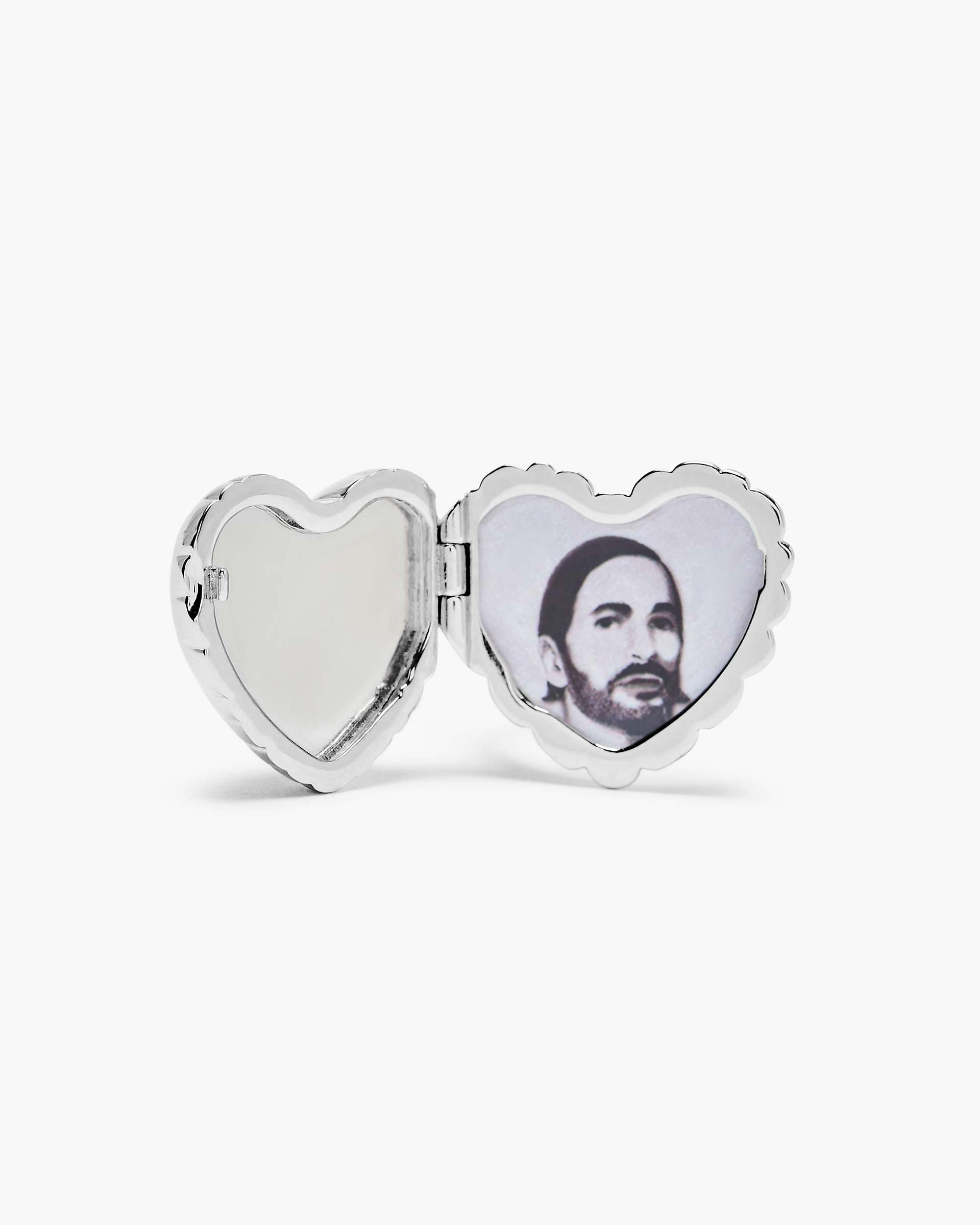 The Heart Balloon Locket Ring - Light Antique Silver | Marc Jacobs US