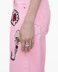 The Heart Balloon Locket Ring - Light Antique Silver | Marc Jacobs US
