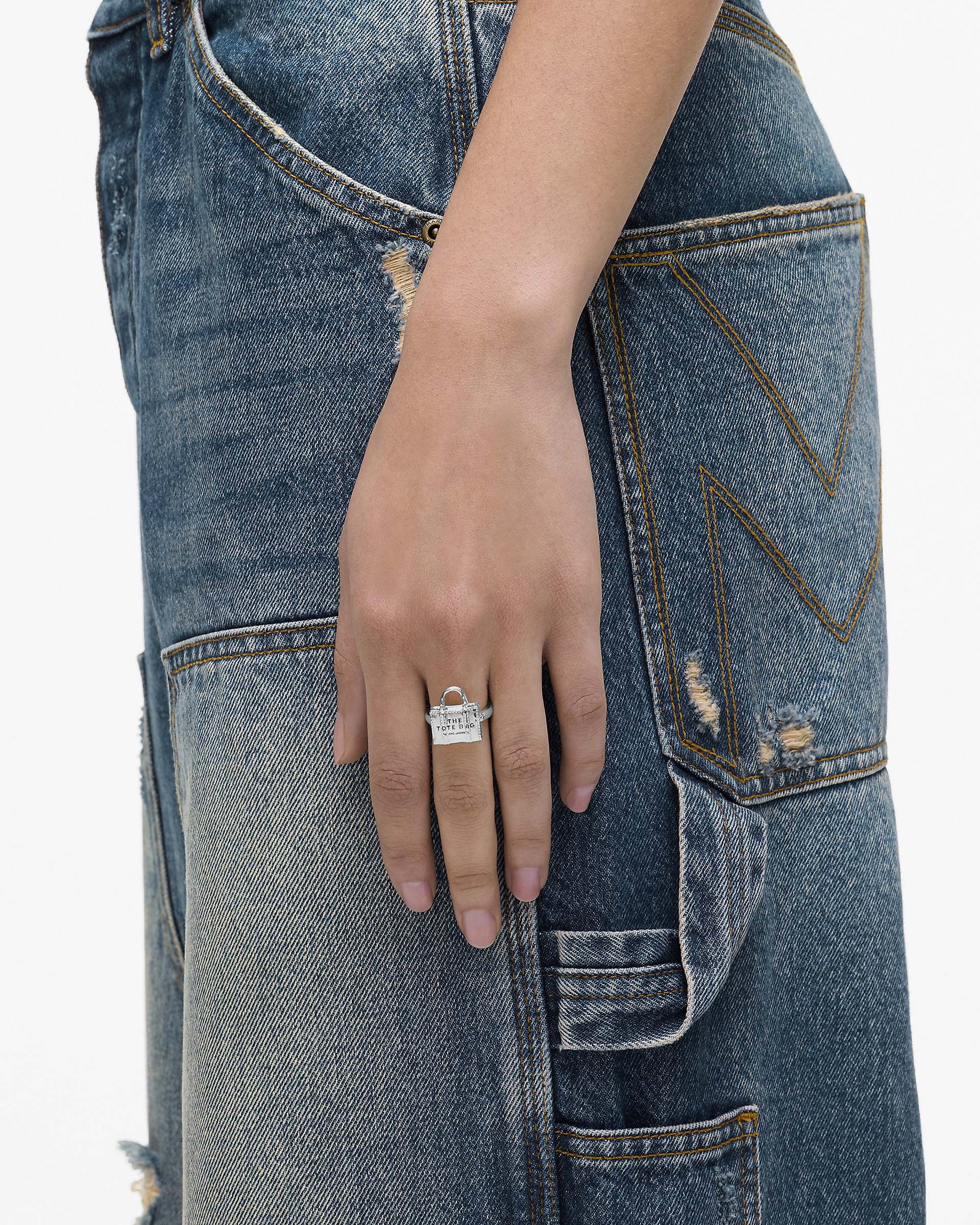 The Tote Bag Ring - Light Antique Silver | Marc Jacobs for sale