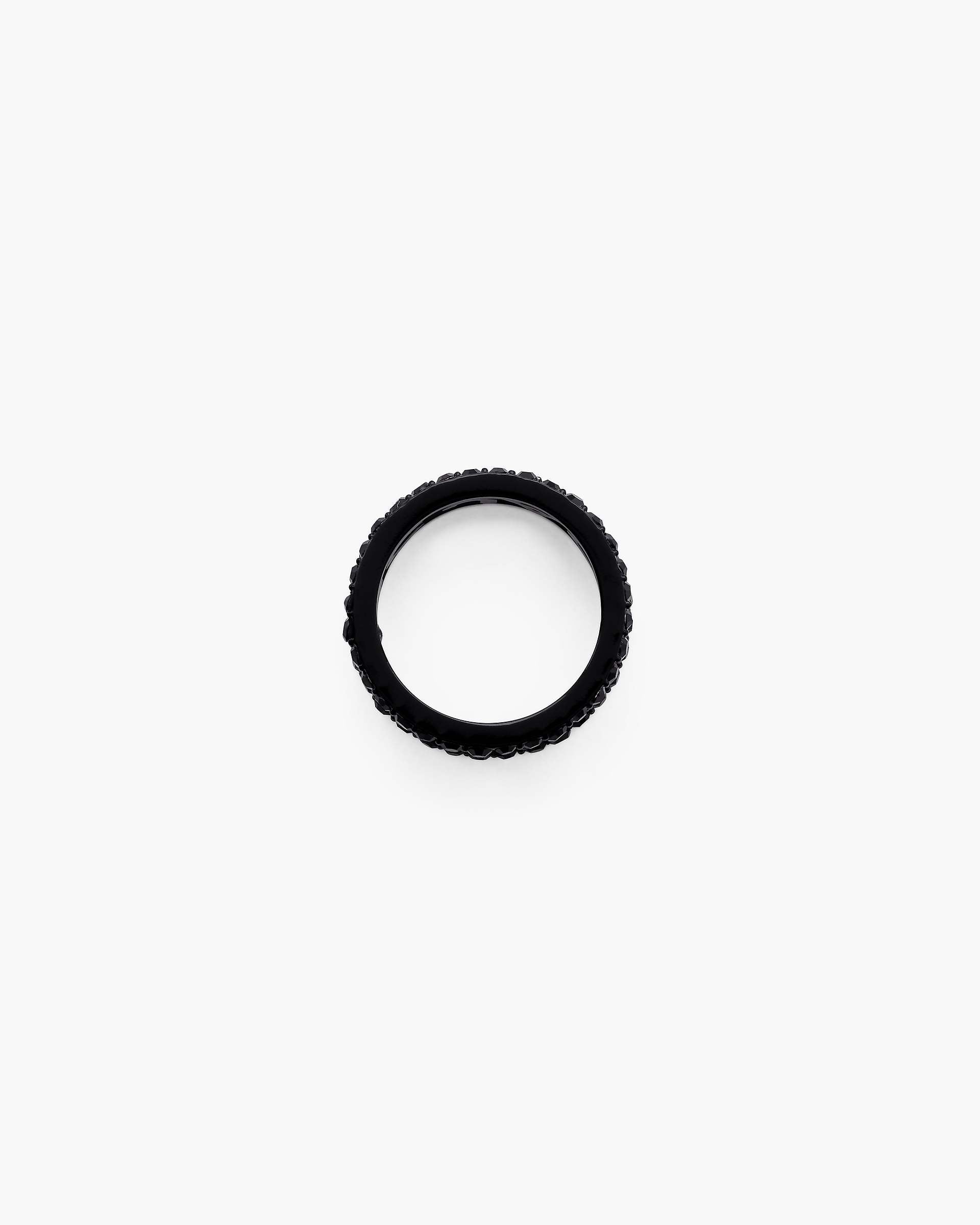The Monogram Pave Ring - Black/Black Crystal | Marc Jacobs on sale